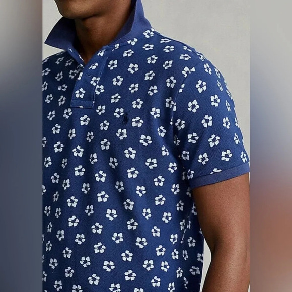 Polo Ralph Lauren Men's Floral Hibiscus Print Classic Fit Polo Shirt XXL - Picture 3 of 9